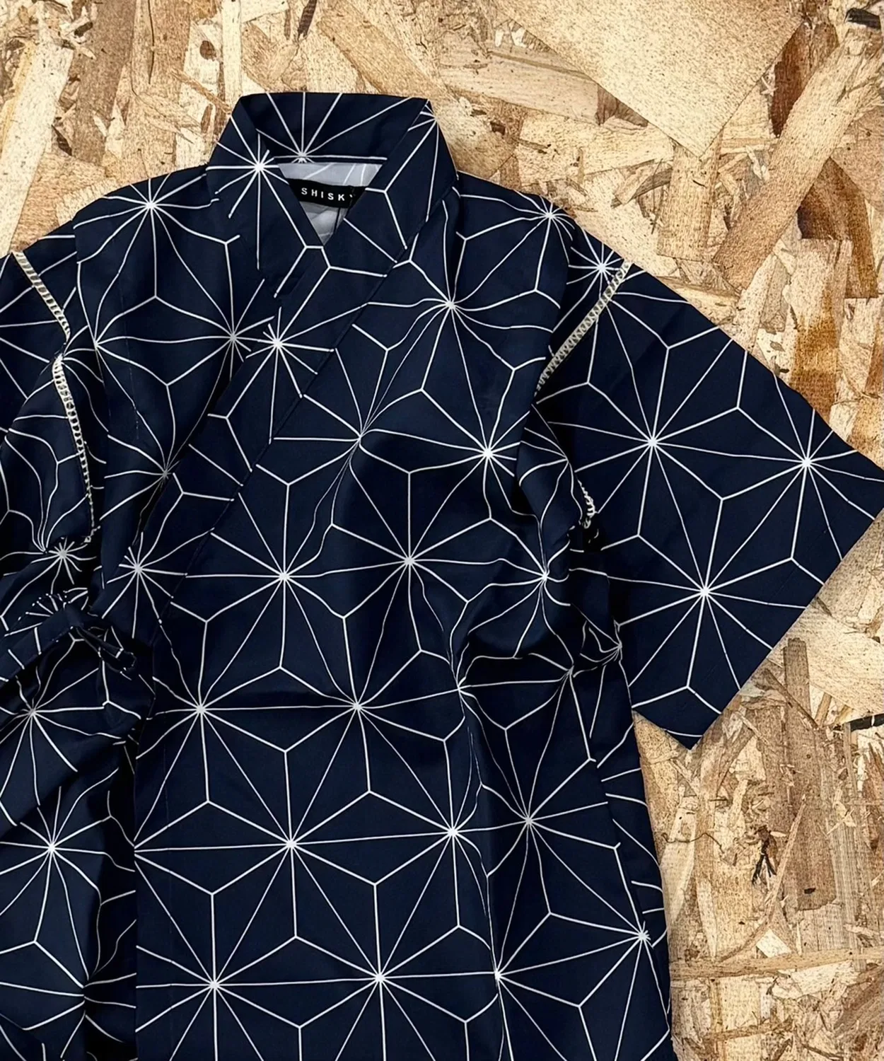 Контактно-охлаждающая рубашка джинбэй ICE FABRIC, полиэстер, синий