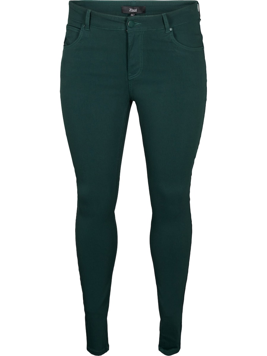 

Узкие брюки Zizzi JJUNE, темно-зеленый