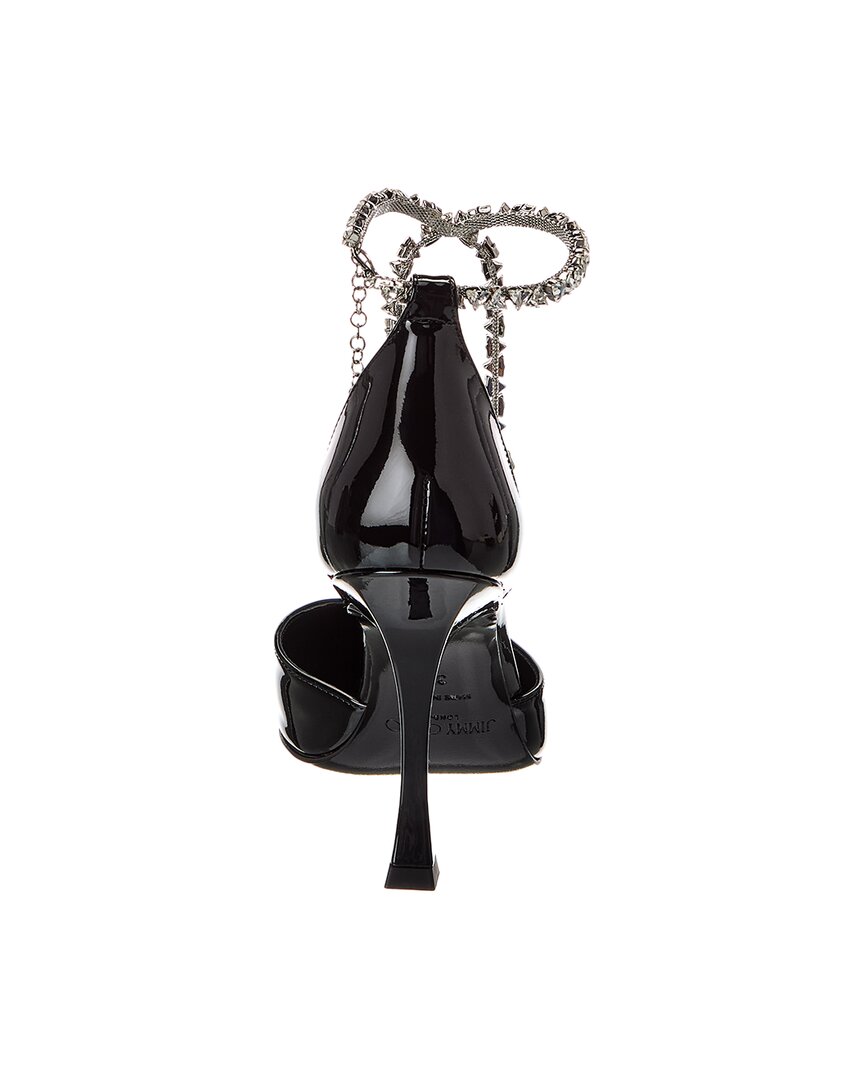 Джимми Чу Стиви 100 Лакированные туфли-лодочки Jimmy Choo, черный — фото 3