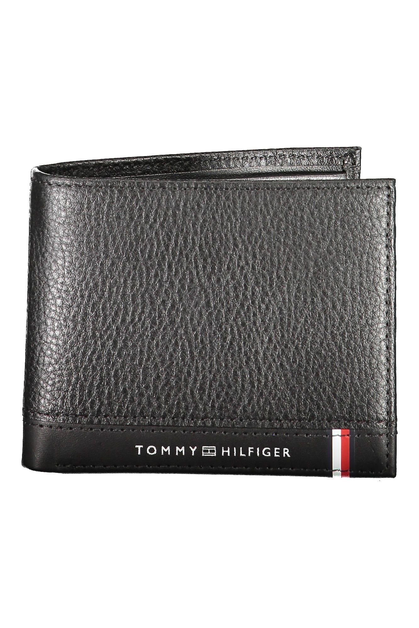 

Черный полиэтиленовый мужской кошелек Tommy Hilfiger