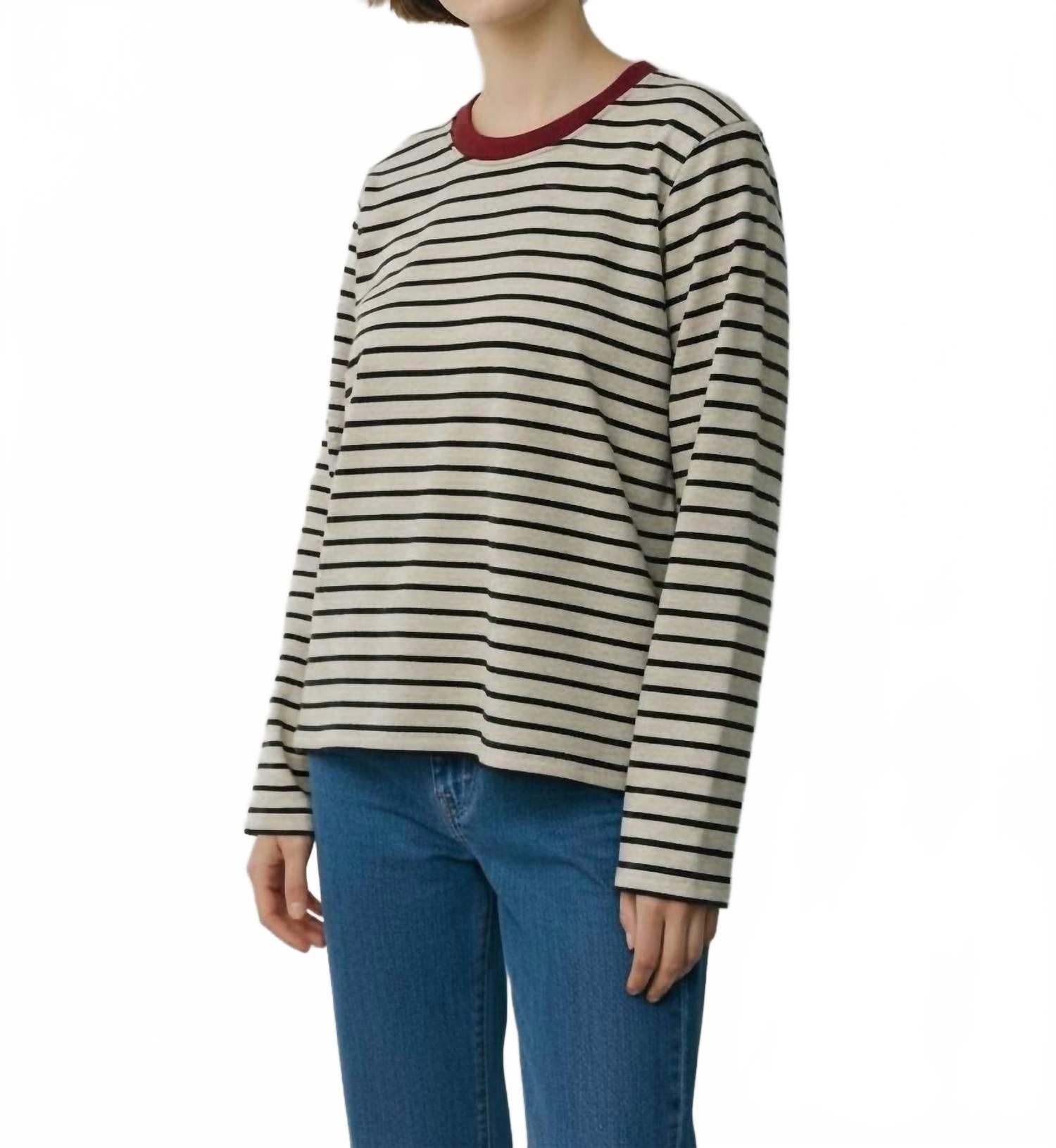 

Dylan Футболка Charlie Stripe с контрастным воротником, цвет овсянка/кирпичная кость, Оранжевый, Dylan Футболка Charlie Stripe с контрастным воротником, цвет овсянка/кирпичная кость