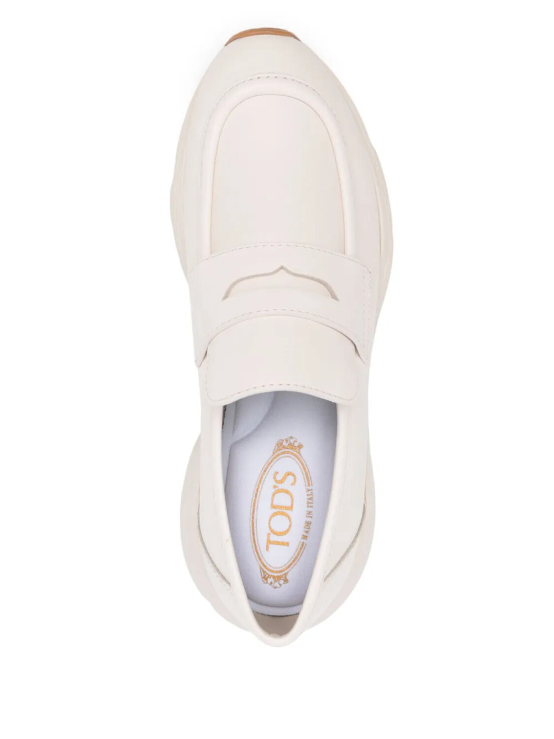Tod's лоферы Sporty, нейтральный цвет — фото 4