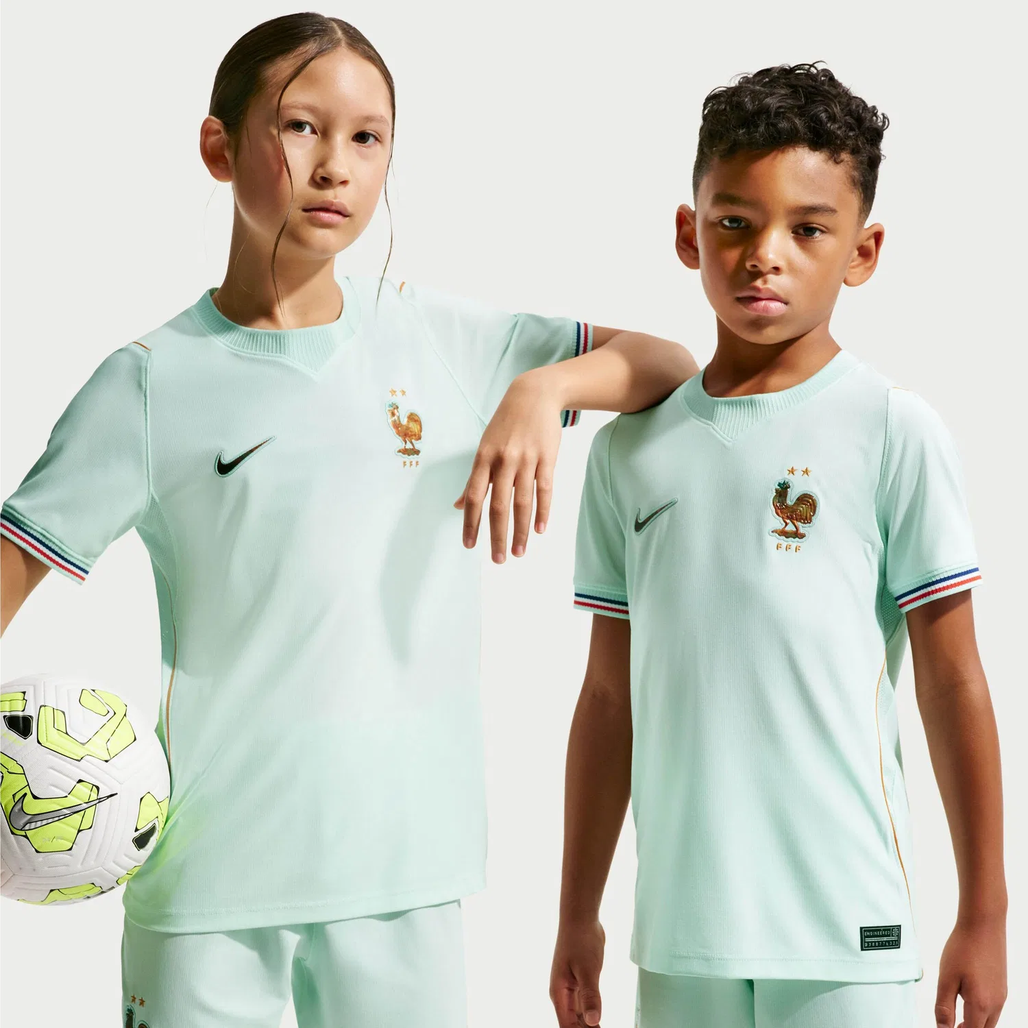 Рубашка Nike Performance Frankreich Away мятного цвета — фото 3