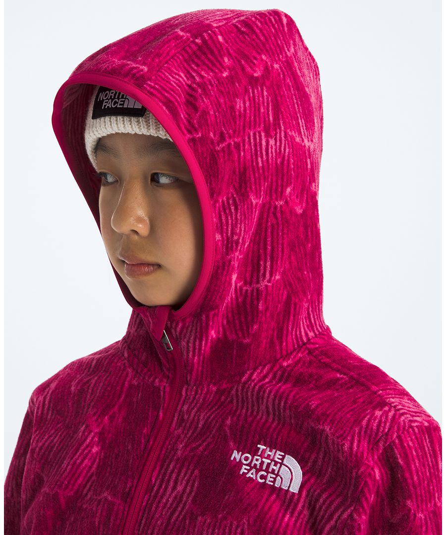 Толстовка с капюшоном на молнии Glacier для мальчиков и девочек 8-20 лет The North Face, Deep Magenta Pink — фото 3