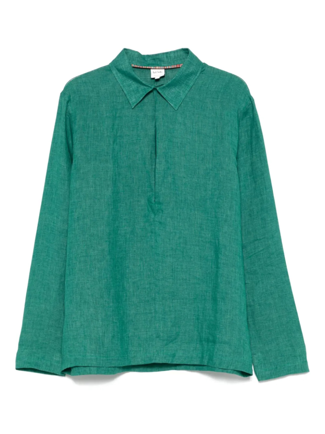 

Льняная рубашка Paul Smith, зеленый