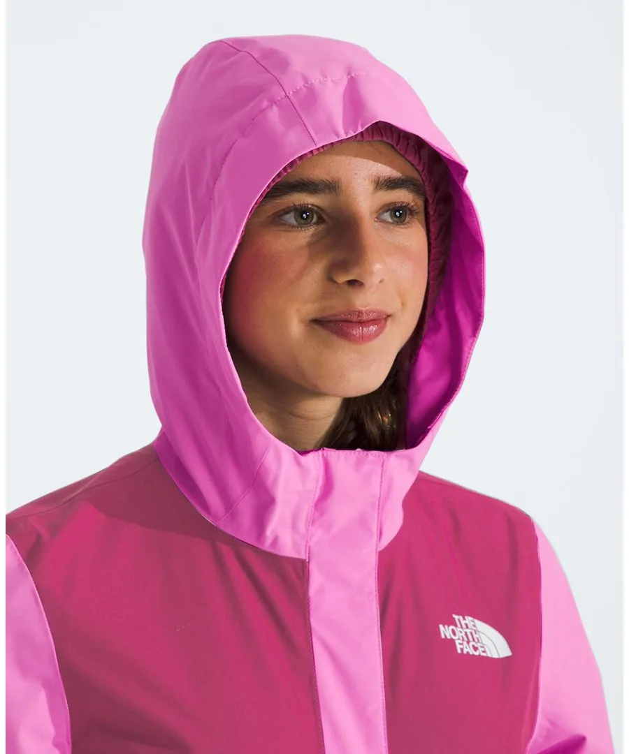Детская дождевая куртка Antora с капюшоном для девочек 7-16 лет The North Face, Violet Crocus/Fuchsia Flash — фото 4