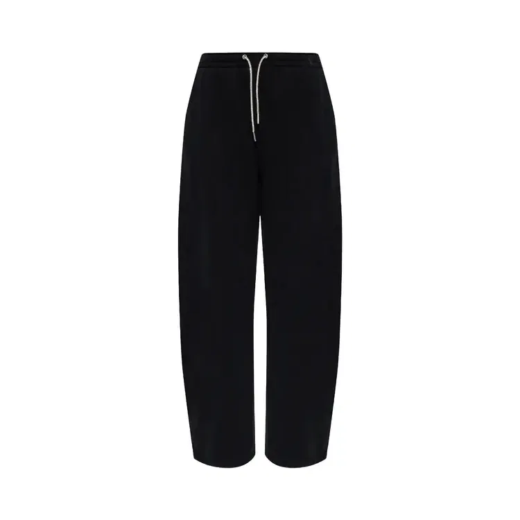 Спортивные брюки с завязками и стразами Alexander Wang, черный