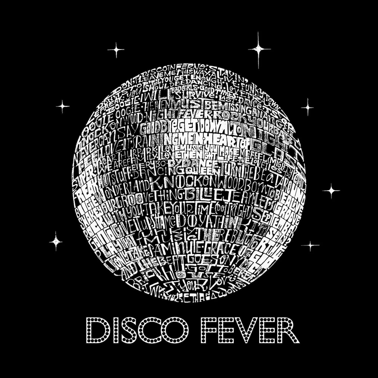 

Disco Ball — мужская футболка премиум-класса Word Art LA Pop Art