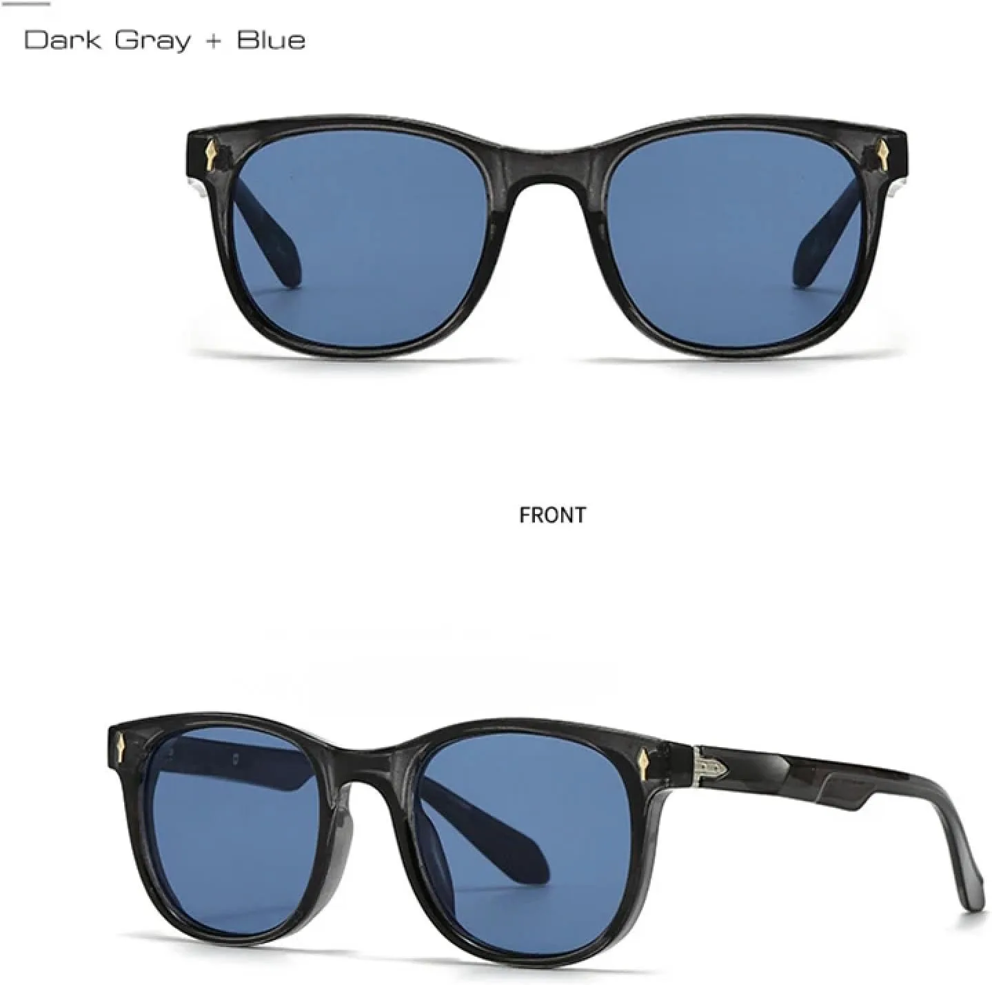 

Модные солнцезащитные очки UV400 с заклепками для женщин, роскошные солнцезащитные очки в стиле ретро, ​​качественные очки для мужчин VVTWSSW, C4 Green Black