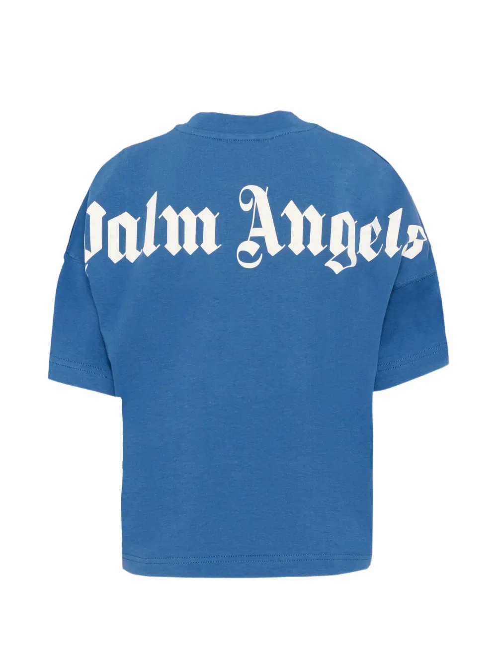 Футболка с короткими рукавами и принтом-логотипом Palm Angels Kids, синий — фото 2