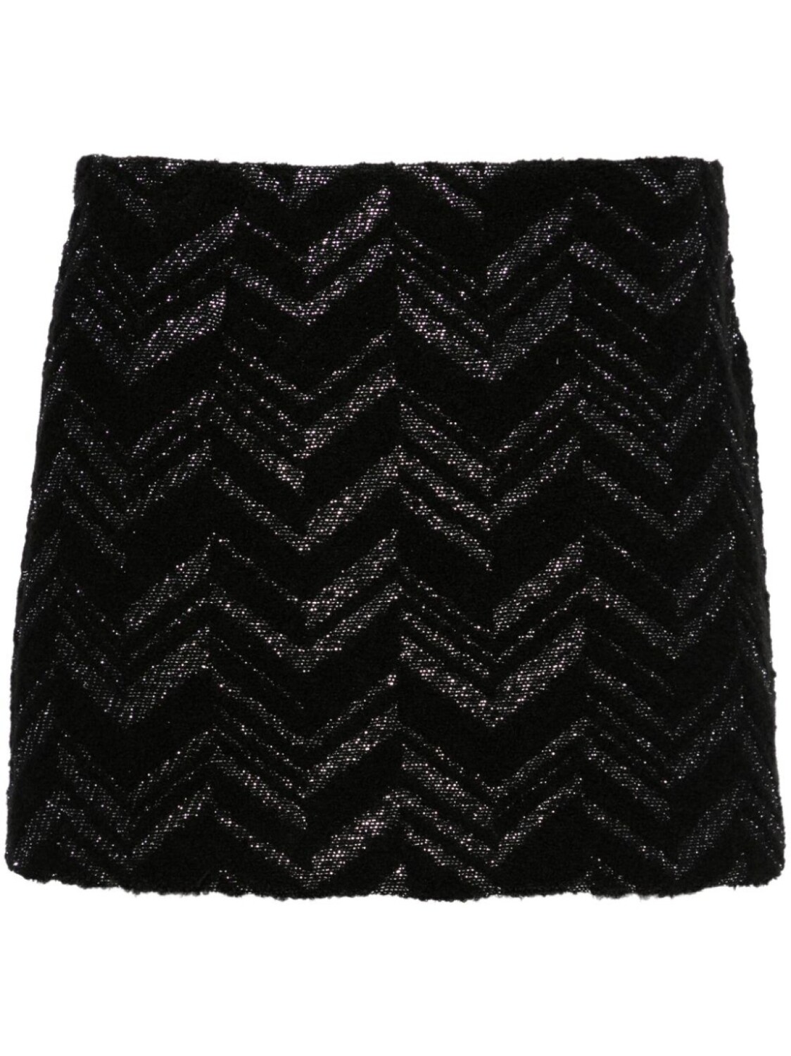 

Missoni мини-юбка с зигзагообразным переплетением и люрексом, черный