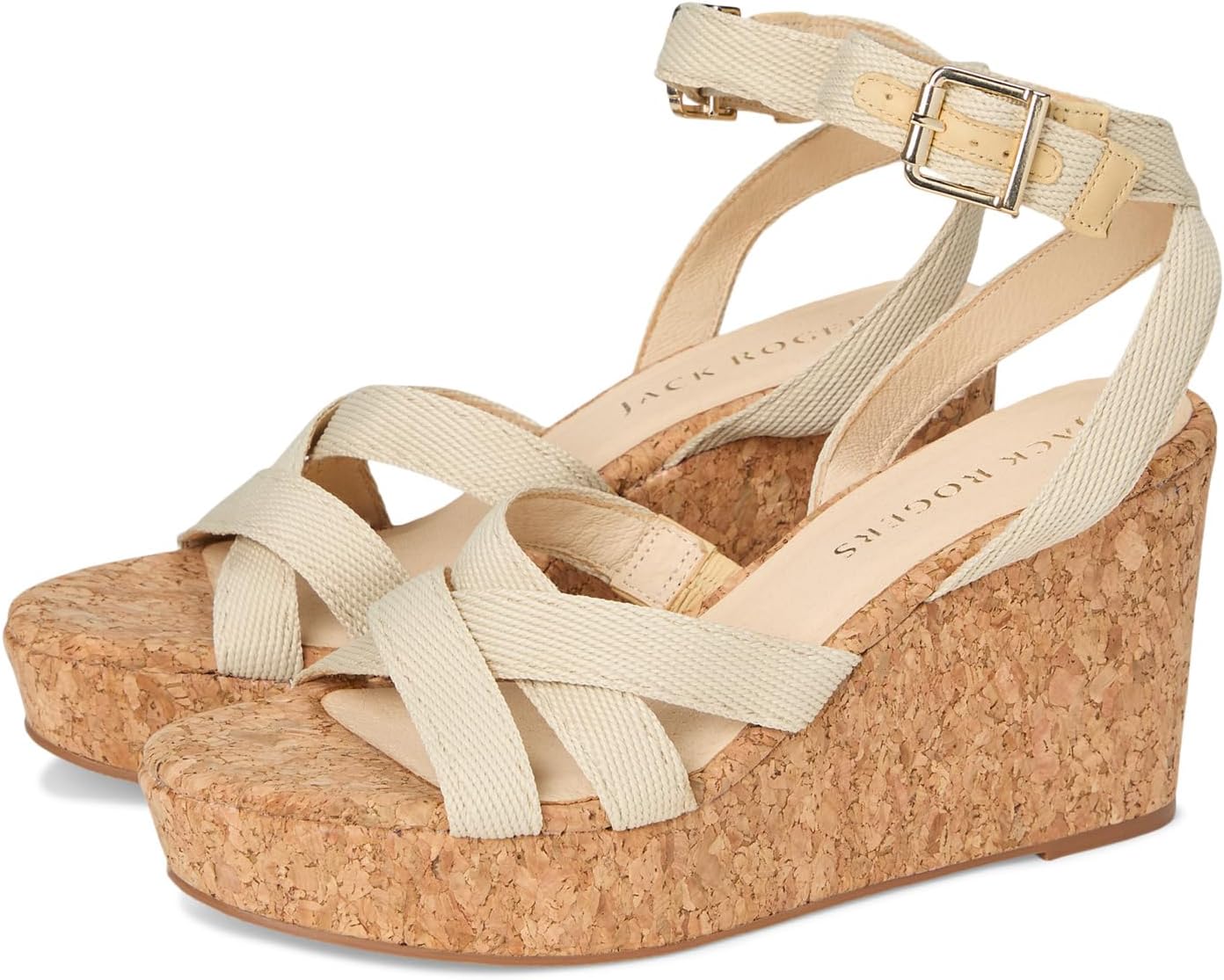 Сандалии Jack Rogers Pippa Wedge, цвет Natural