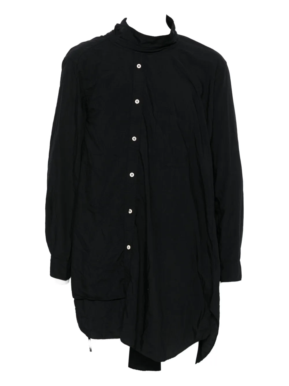 

Асимметричная рубашка на пуговицах Comme Des Garçons Homme Plus, черный