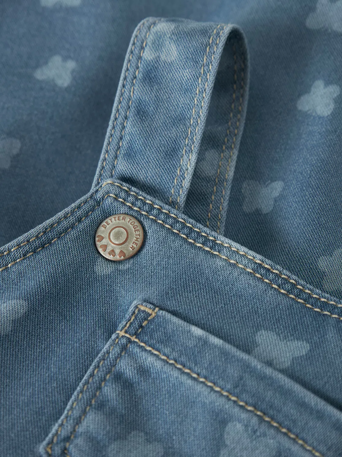 Юбка 'NBFMille' Name It, Blue Denim/Light Blue — фото 3