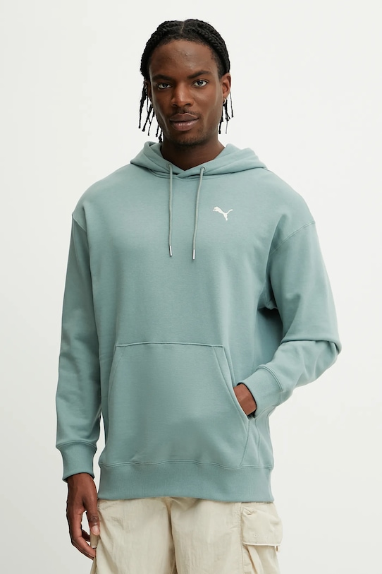 

Хлопковая толстовка Puma, зеленый