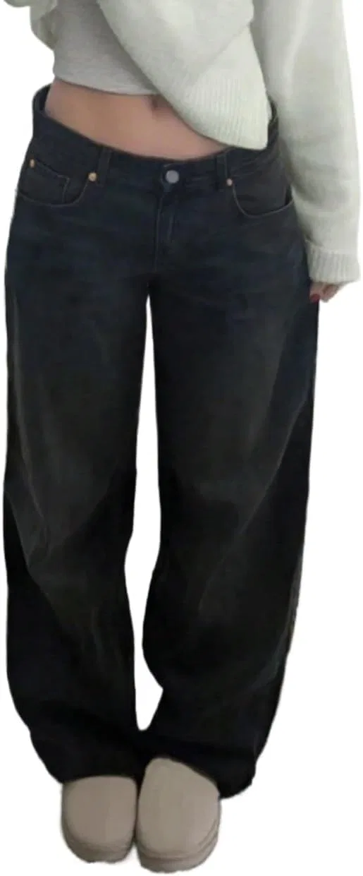 Джинсы свободные, Baggy Jeans, черные