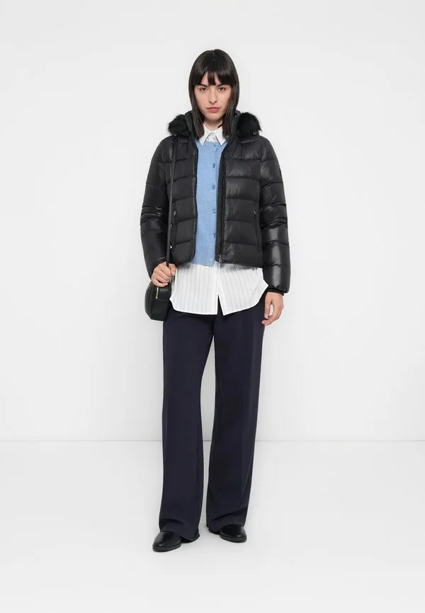 Глянцевая куртка, зимняя куртка Tommy Hilfiger, Black — фото 2