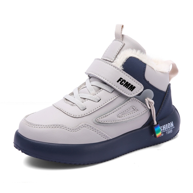 

Кроссовки Slip Resistant, Abrasion Resistant, Waterproof, Thermal Mid Top Casual Shoes Kids' FCMM, бежевый/синий