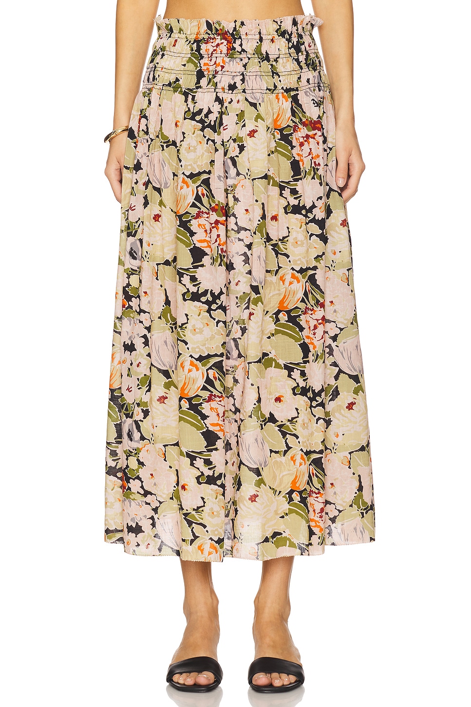 

Юбка канареечного цвета The Great, цвет vintage rose print