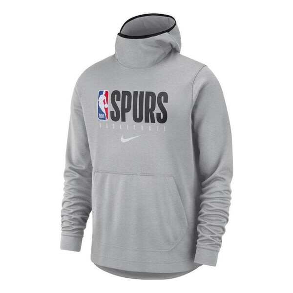 

Толстовка Men's Nike NBA Spurs Printing Alphabet Pullover Hooded Long Sleeves Gray, серый