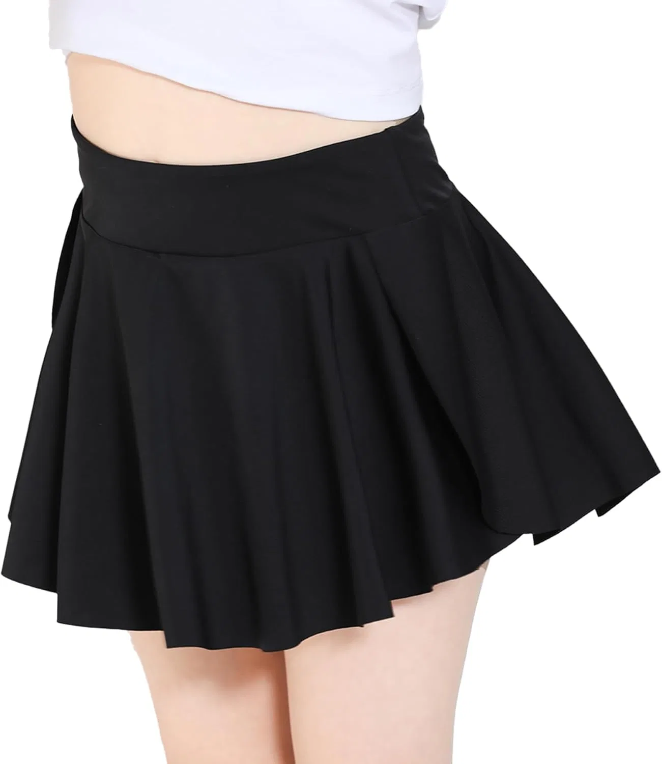 Юбка-шорты для девочек, Athletic Skirts for Tennis Golf, Butterfly Flowy Shorts, Hvididan, A-black