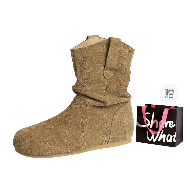 BIGTREE Женские ботинки на шнуровке — хаки с сумкой для покупок, цвет Khaki+Shopping Bag