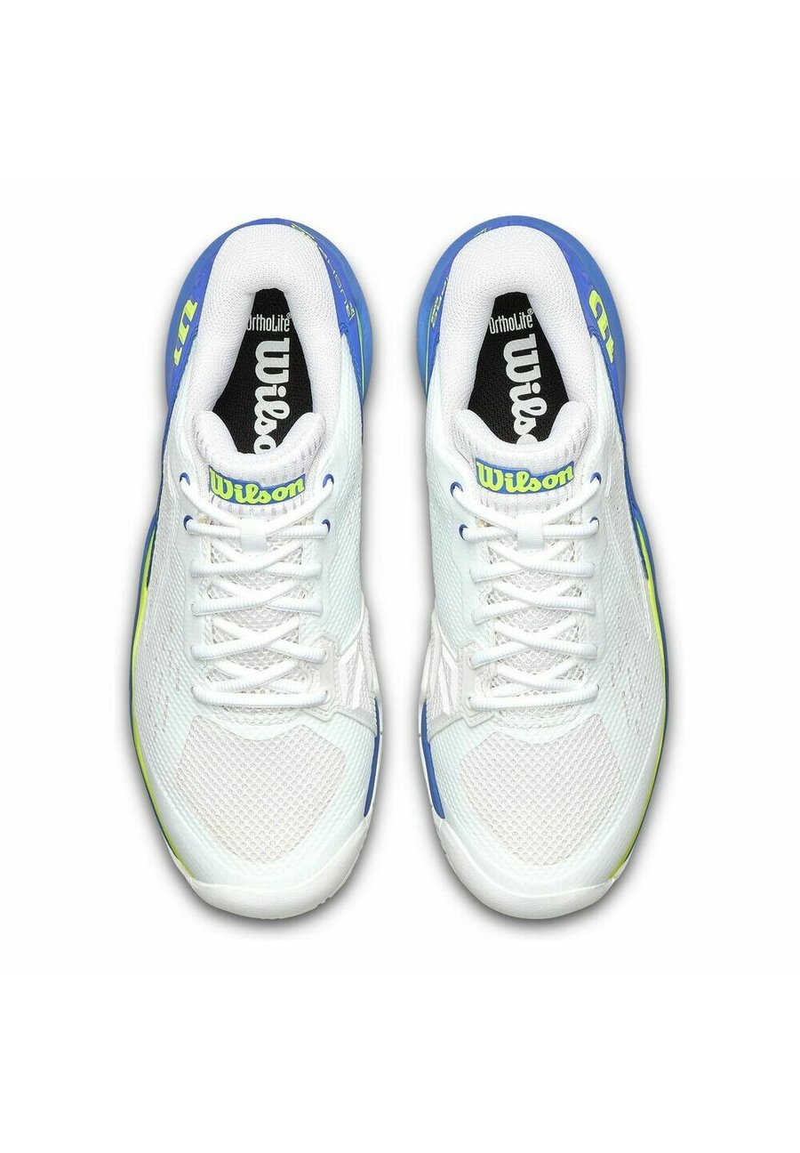 Кроссовки Wilson Multicourt tennis shoes, White Amparo Blue Safety Yellow/White — фото 2