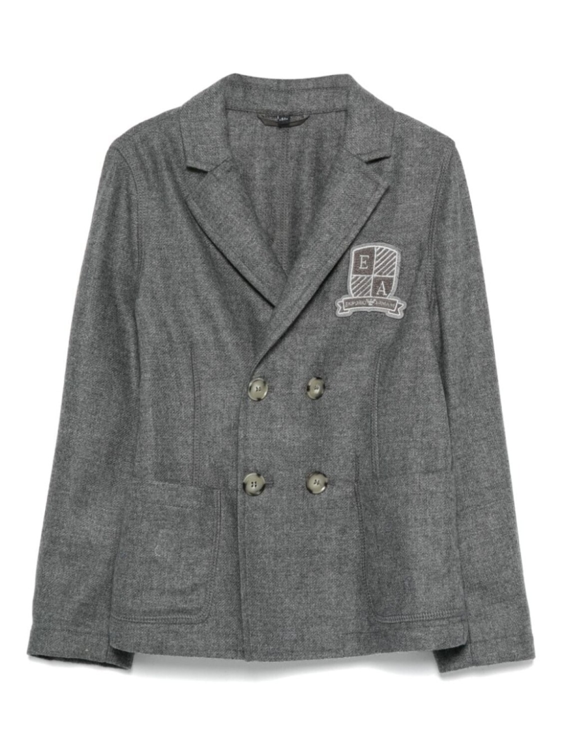 

Пиджак с нашивкой-логотипом Emporio Armani Kids, серый