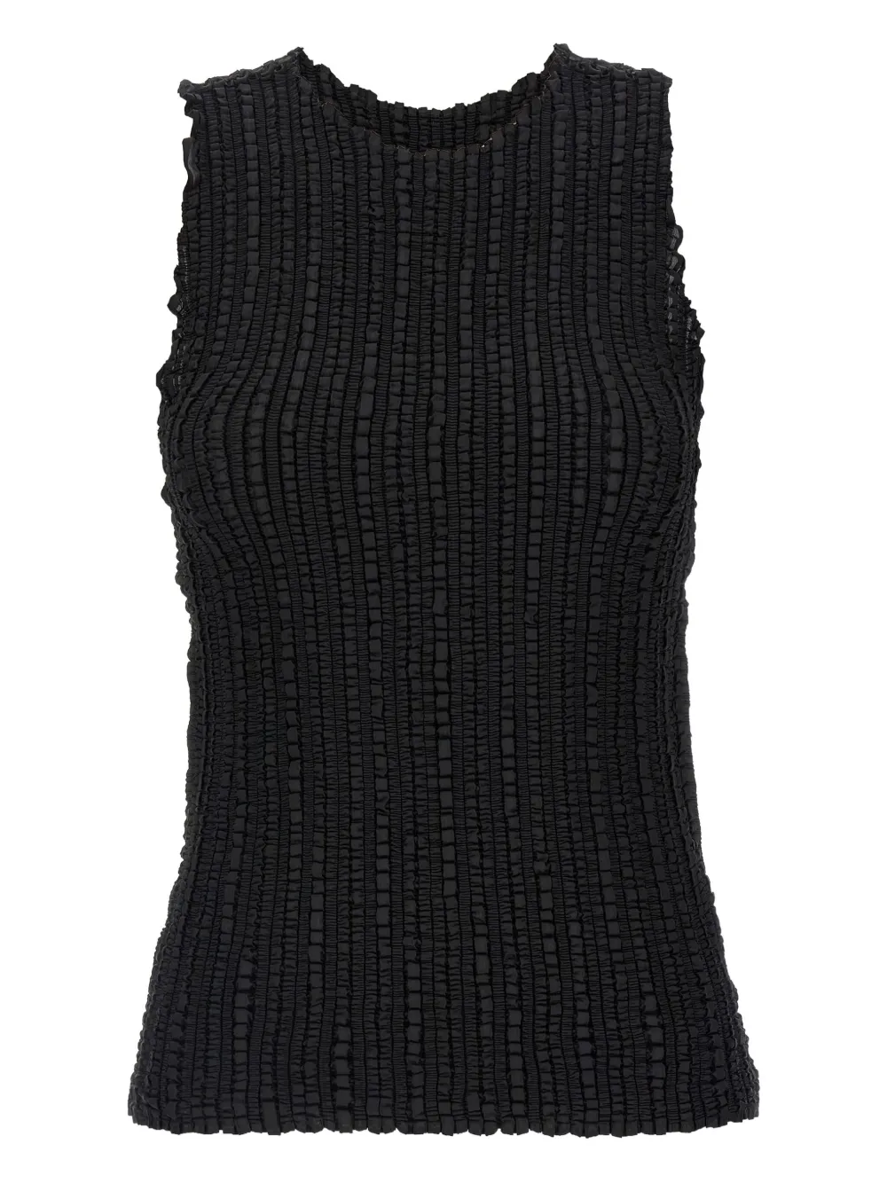 

Топ с круглым вырезом Issey Miyake, черный