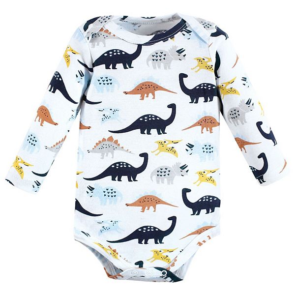 Боди для мальчика с длинным рукавом, хлопок, hugasaurus, 3 шт, 3-6 месяцев Hudson Baby — фото 4