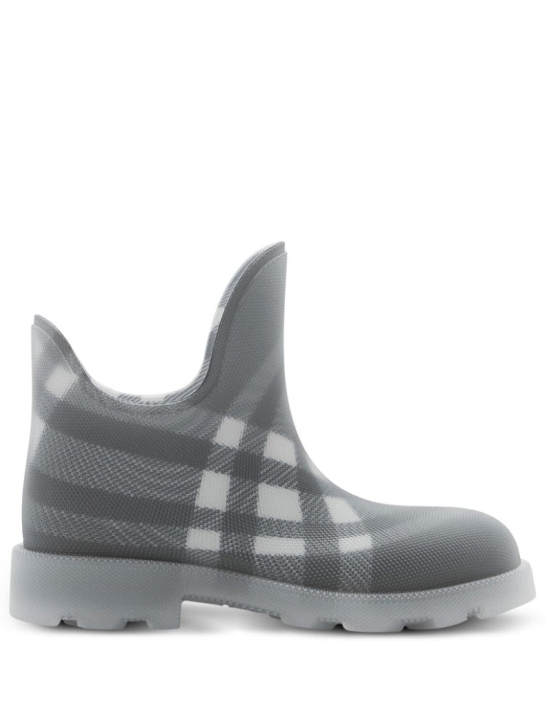 Burberry сетчатые ботинки Marsh в клетку Vintage Check, серый