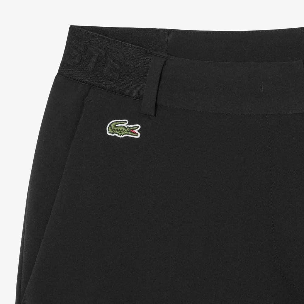 Брюки женские Lacoste базовые осенние, черные — фото 4