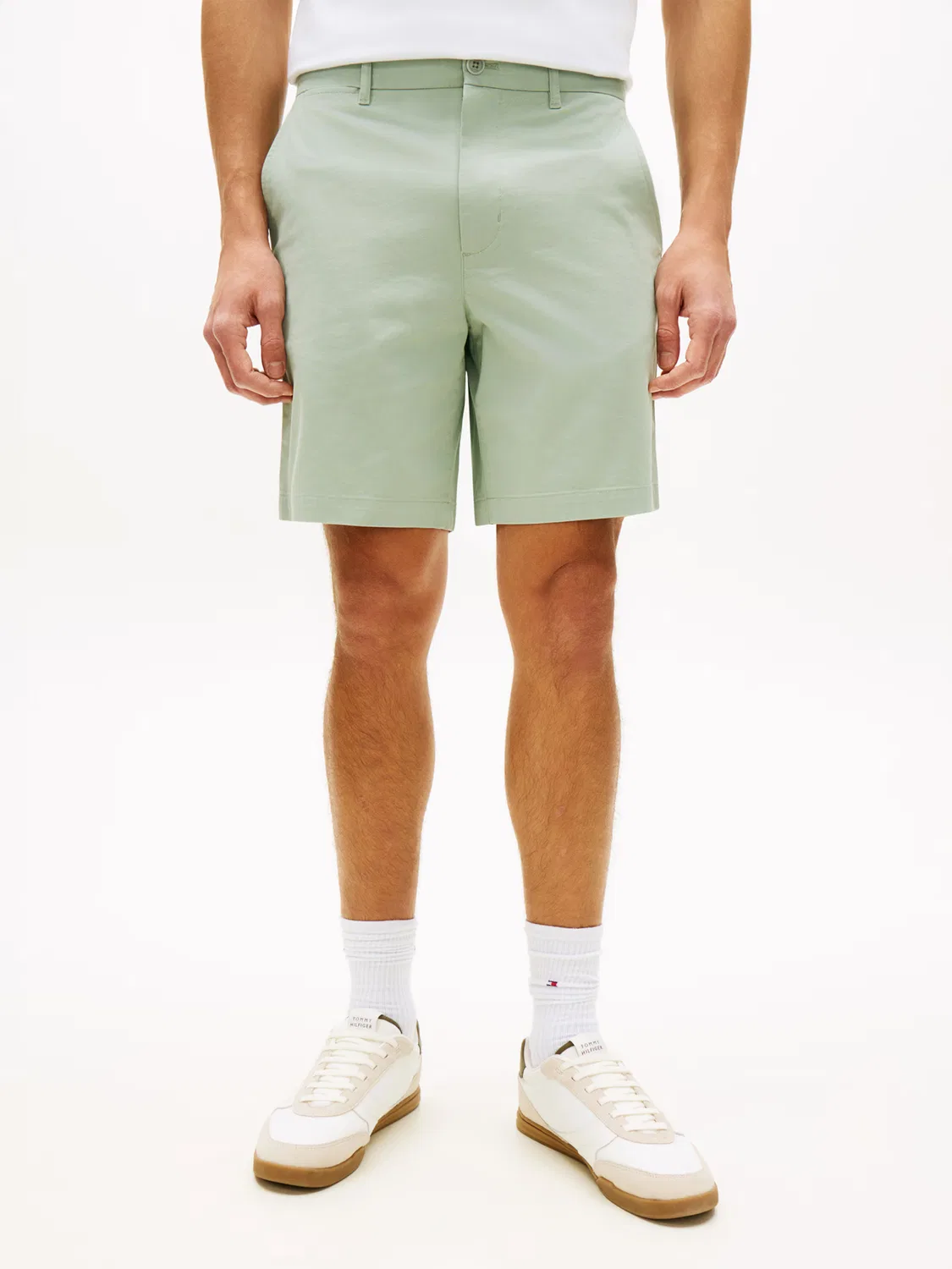 Классические брюки-чиносы 'Dover Ess' Tommy Hilfiger, Pastel Green — фото 3