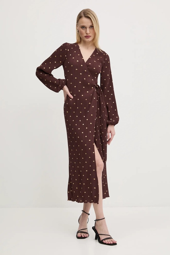 

Плиссированное платье Never Fully Dressed, коричневый