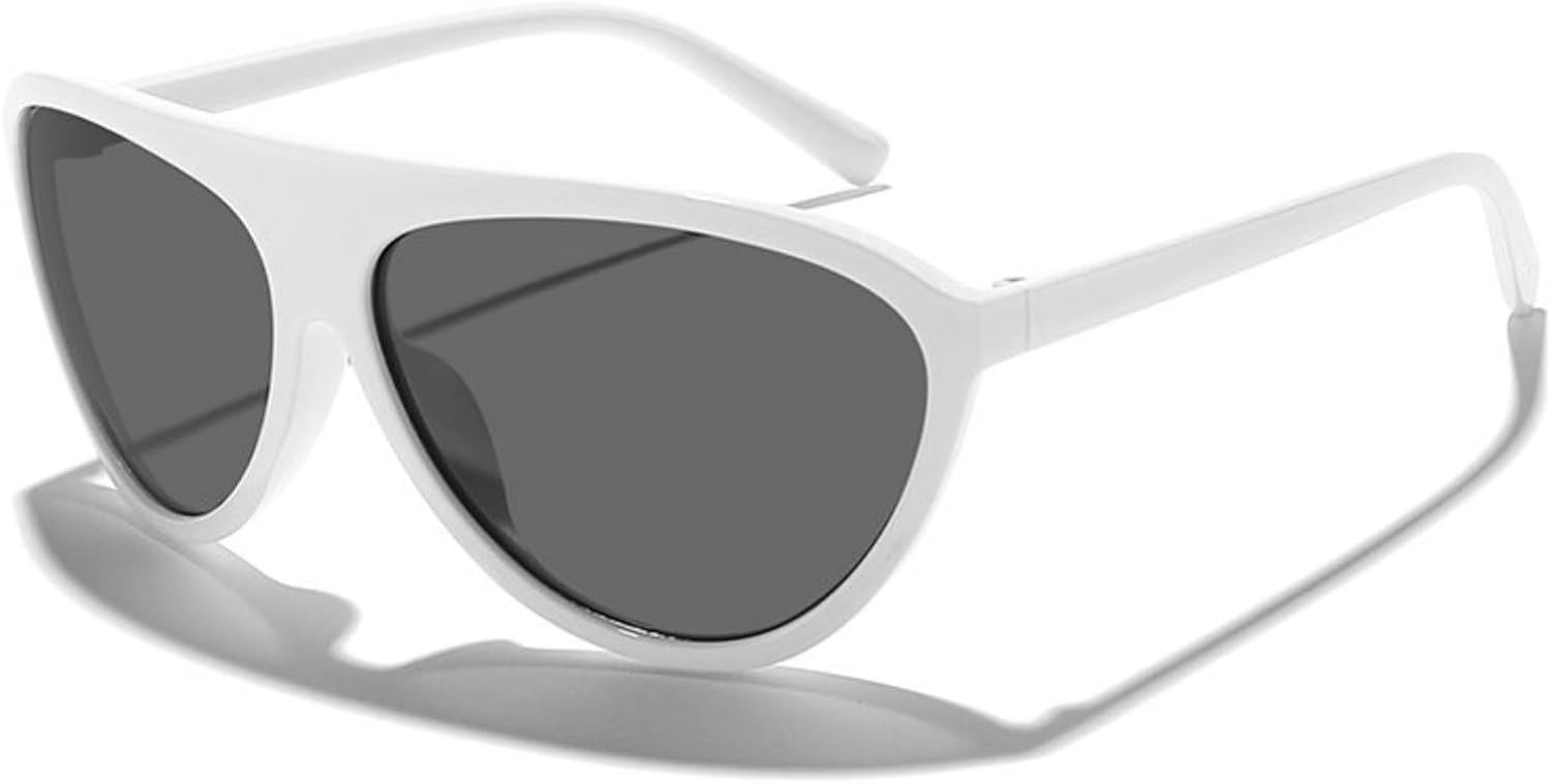 

Солнцезащитные очки Willochra Retro Oversized Pilot для женщин и мужчин, модные большие цельные солнцезащитные очки в винтажном стиле с защитой от УФ-излучения UV400, C8