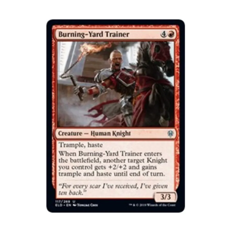 

CCG Тренер горящего двора (U), MTG - Throne of Eldraine
