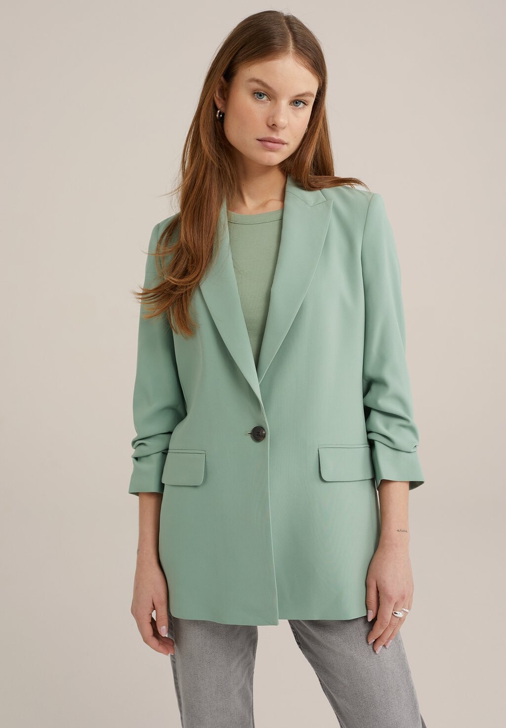 

Блейзер WE Fashion, цвет green
