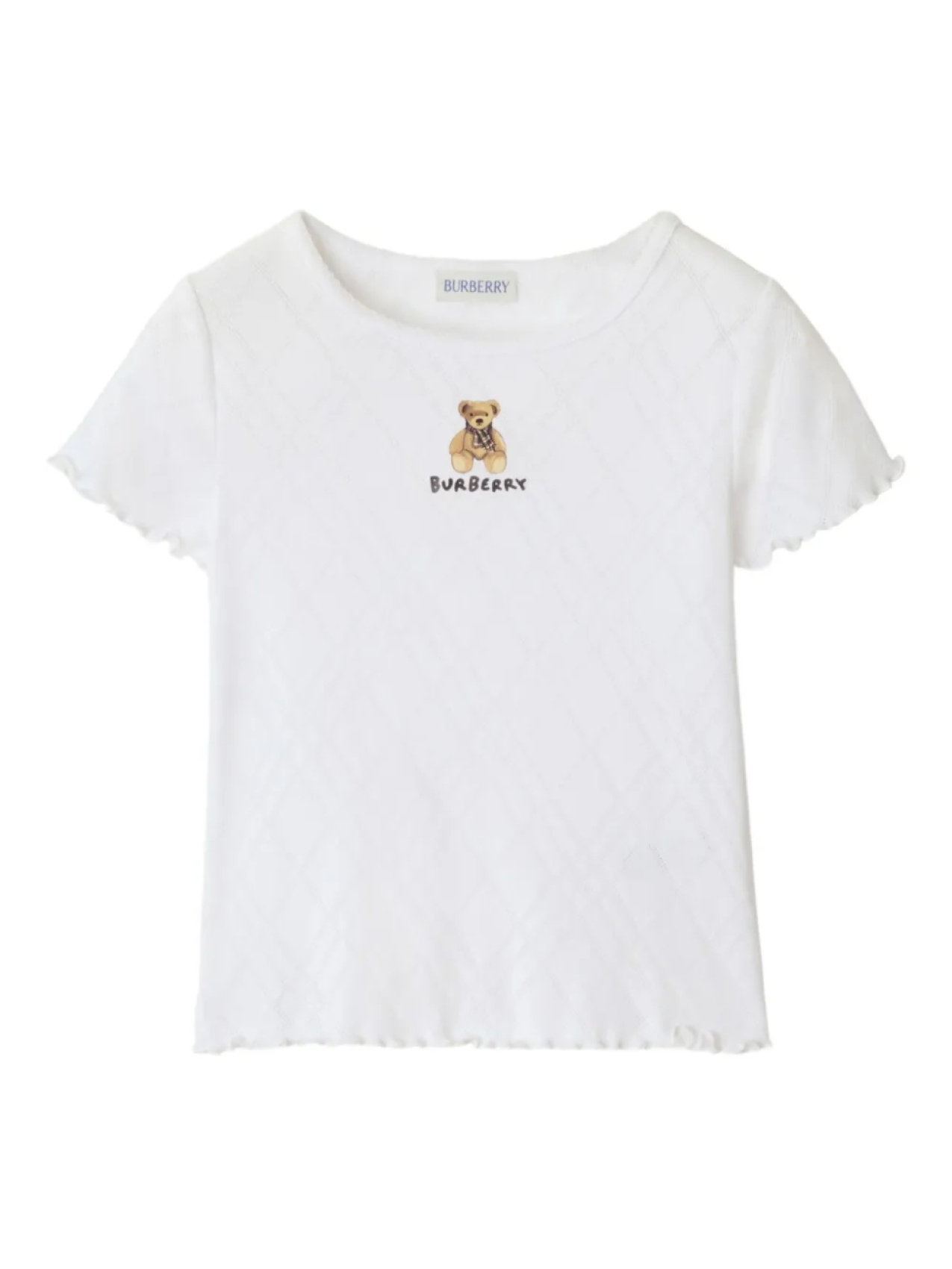 

Футболка Burberry Kids Thomas Bear из хлопка, белый