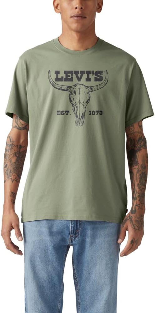 

Мужская футболка с рисунком Levi's (также доступна в размерах Big и Tall), (New) Range Desert Green