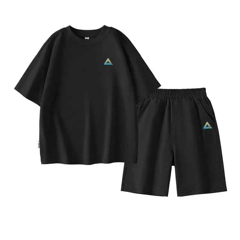 Спортивный костюм для мальчиков PEAK Black/PK Gradient Logo