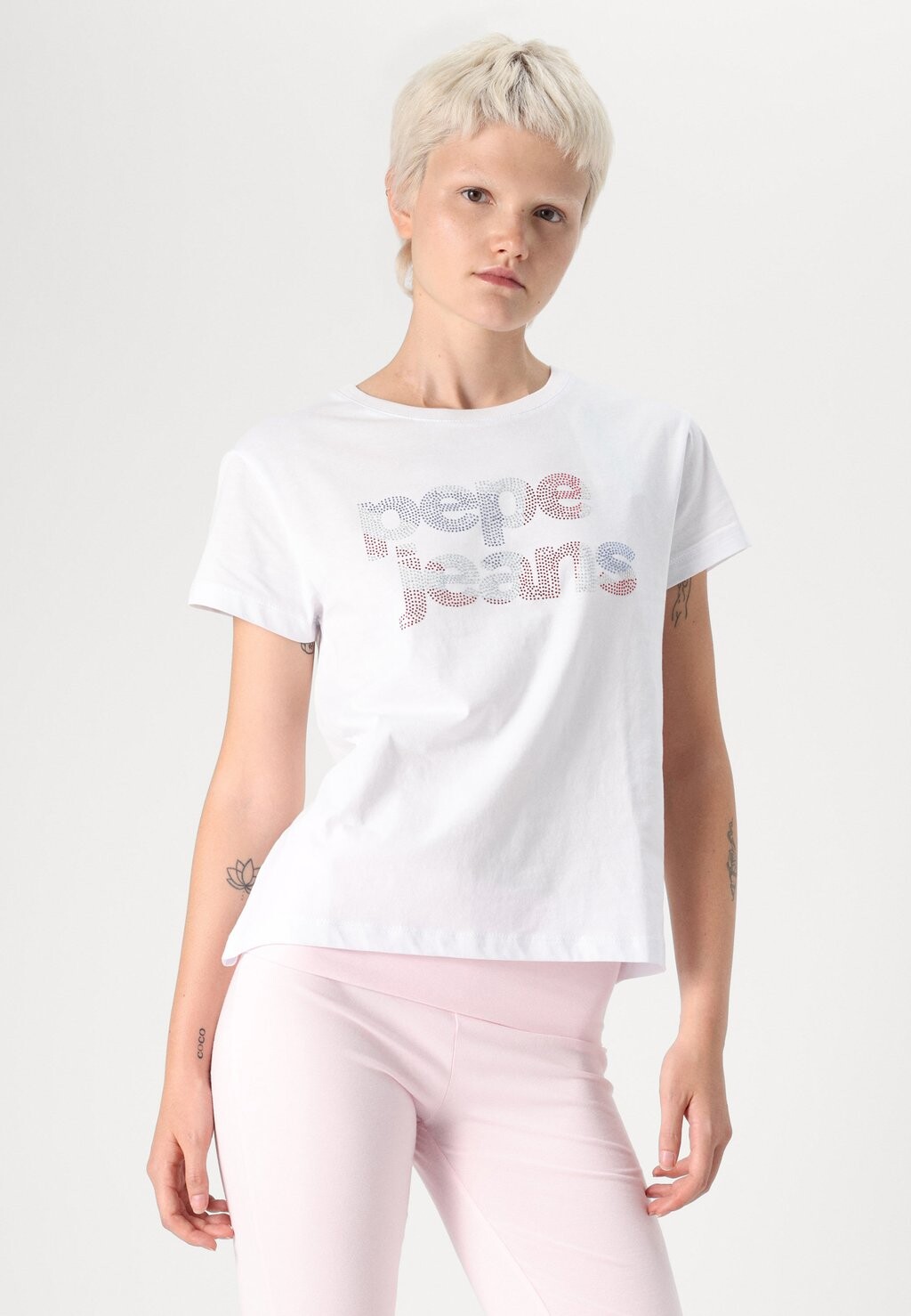 

Футболка с принтом FERNANDINE Pepe Jeans, белый