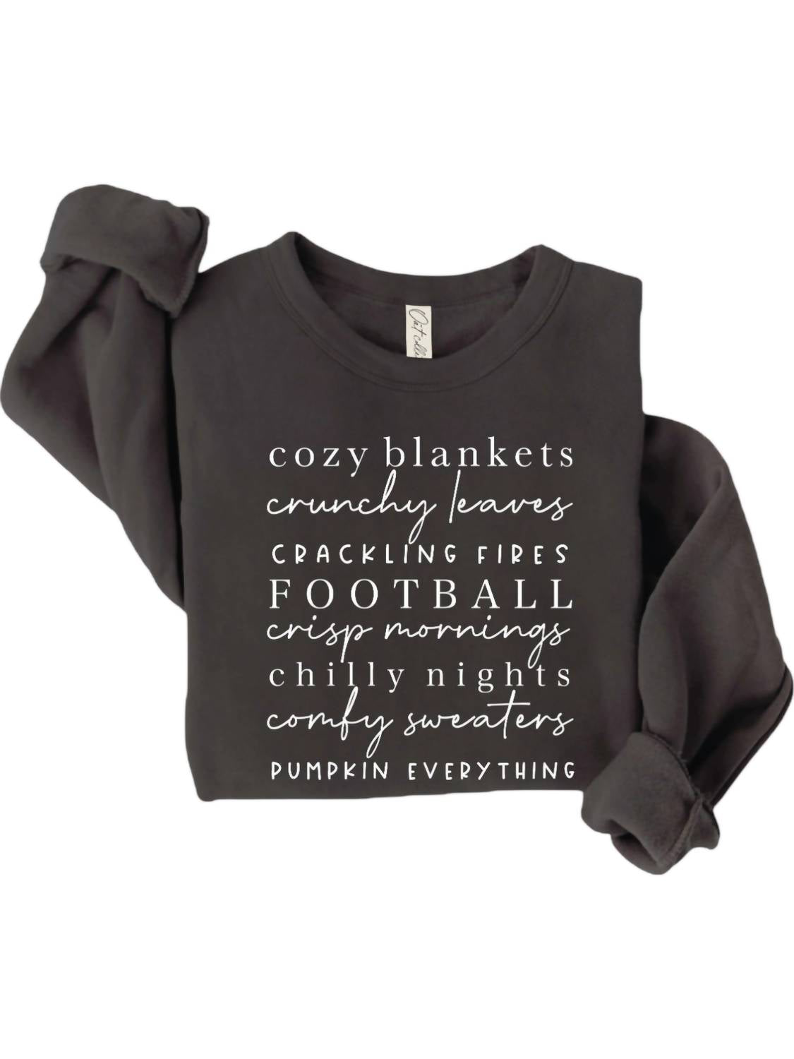 

Женская толстовка с рисунком Cozy Blankets черного цвета OAT COLLECTIVE