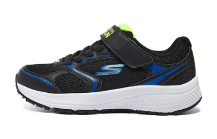 

Низкие детские беговые кроссовки Skechers черно-синие для подростков