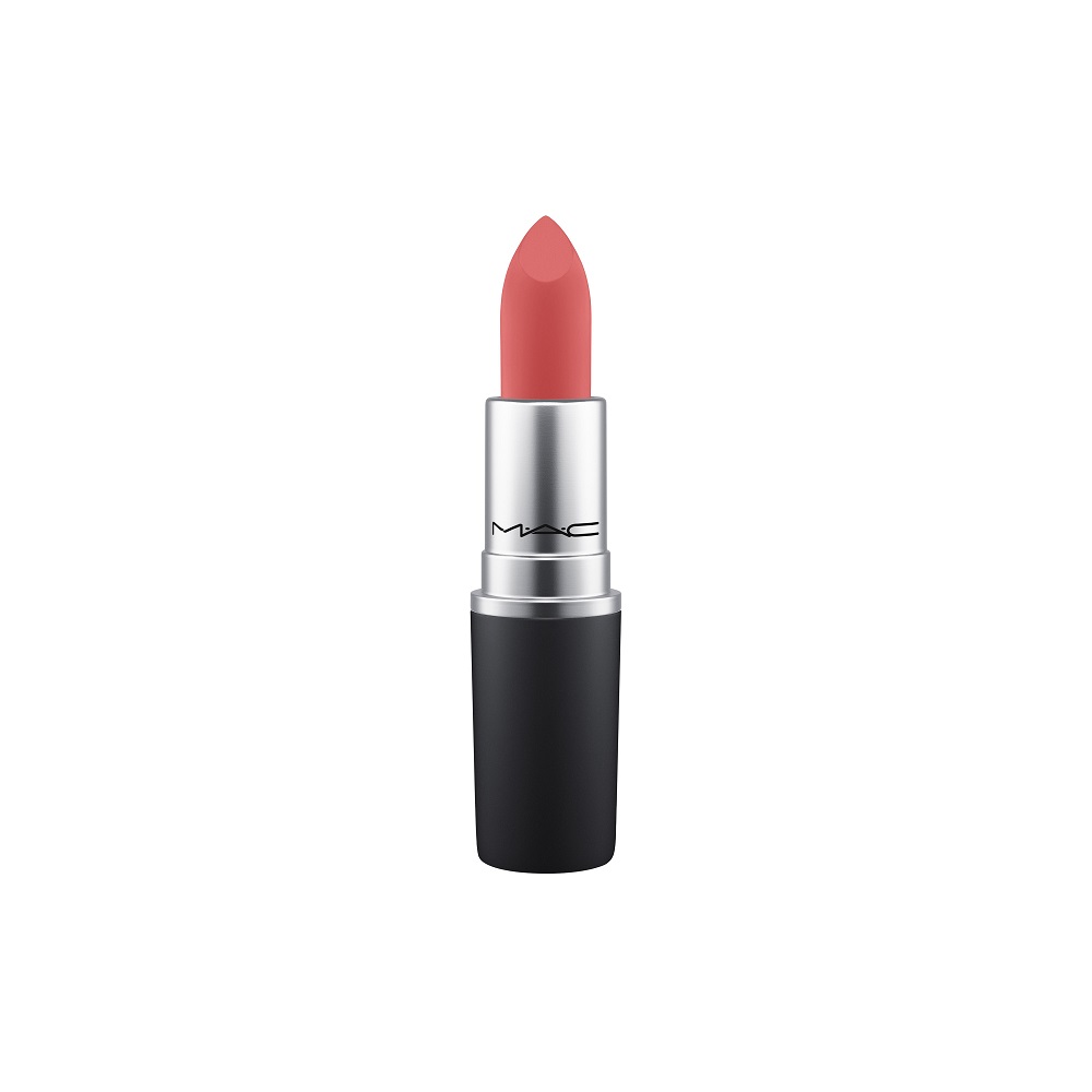 

Матовые помады powder kiss lipstick Mac, цвет sheer outrage, вес 3 гр.