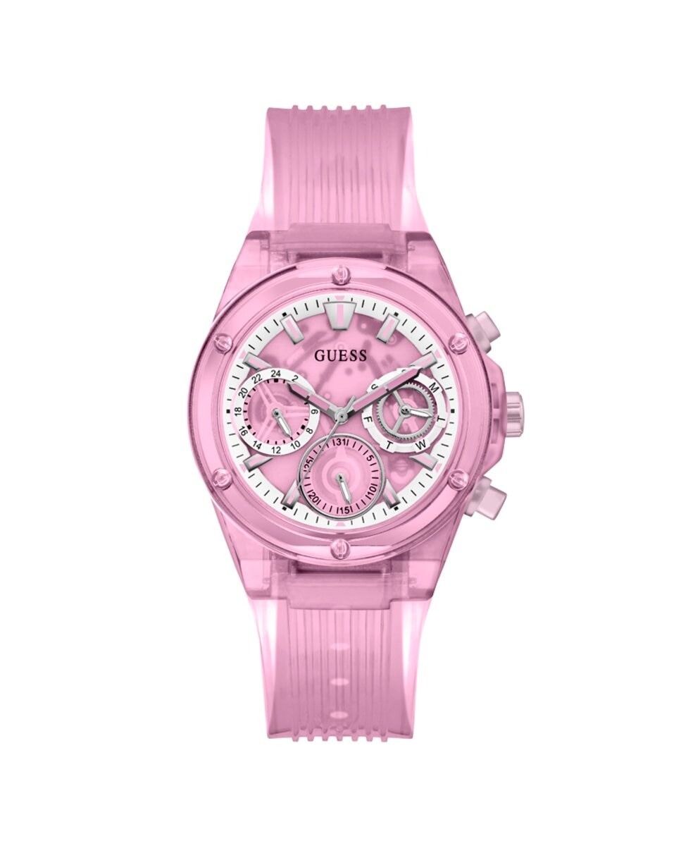 

Женские часы Athena GW0438L2 из полиуретана с розовым ремешком Guess, розовый