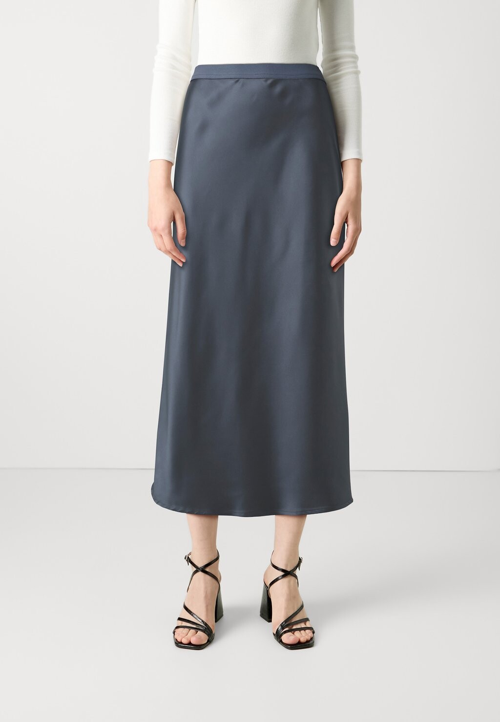 

Юбка А-силуэта MIDI SKIRT Gina Tricot, серый