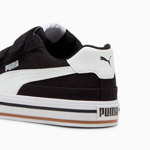 Маленькие дети не любят кроссовки Court Classic Vulcanized Formstrip Puma, черный — фото 3