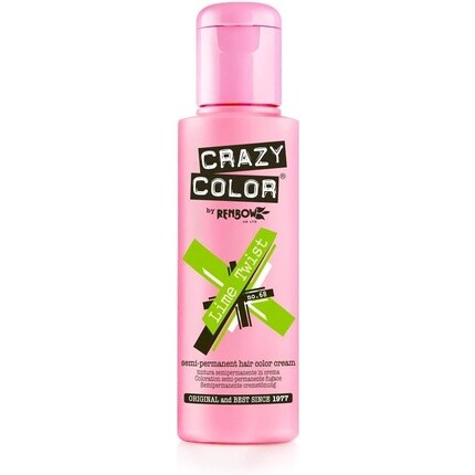 

Крем-краска для волос Crazy Color № 68 Lime Twist 100 мл, Renbow