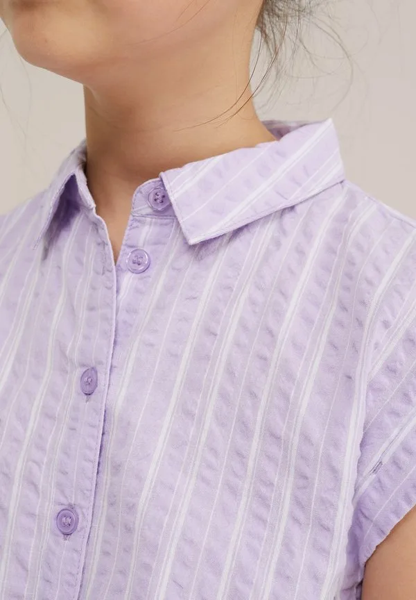 Блузка на пуговицах We Fashion, Lilac — фото 4