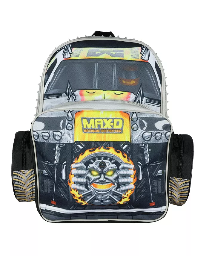 

Рюкзак Max-D Maximum Destruction Truck 3D с принтом персонажа, школьный Monster Jam
